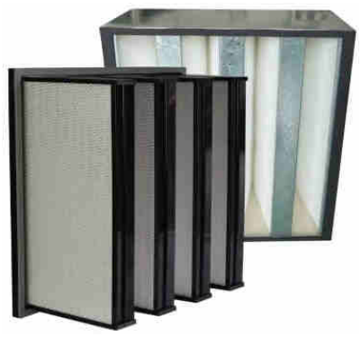 filtros de aire en V